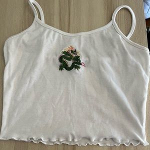Shein Dragon Crop Top Tank